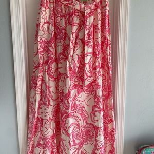 NWT Lilly Pulitzer Maxi Skirt Collab w/ Kiss Kiss x Goop